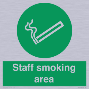 Staff smoking area
